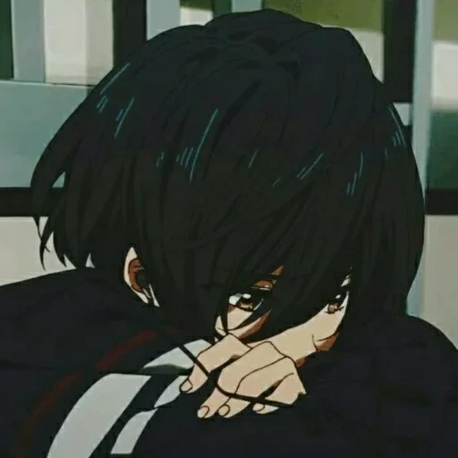 anime, foto, tristeza do anime, anime é triste, estética do anime preto