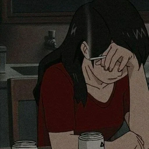 gyara anzo san, haha me desculpe, anime triste, o anime da arte é triste, desenhos de anime tristes