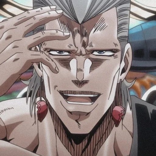 jojo, polnarev 1993, jean pierre pornaref, polnarev greift dio an, jean pierre polnareff gesicht