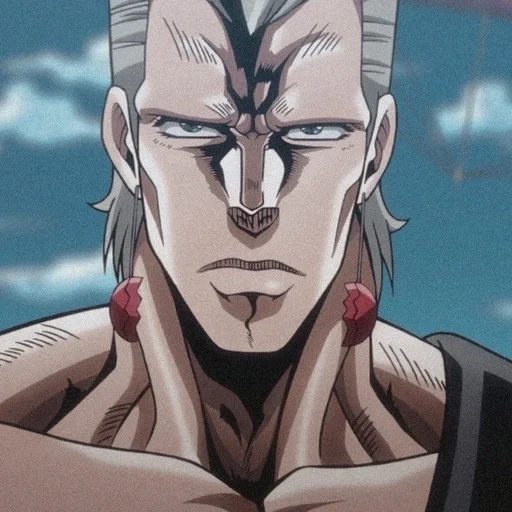 jojo2 polnareff, michel polnareff, joe joe polnareff, jean pierre polnareff, le visage de jean pierre polnareff