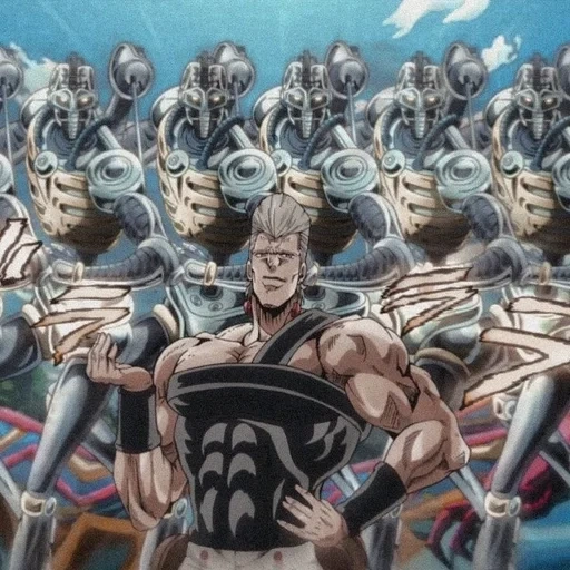 jojo l'étoile rouge, les aventures de jojo, jojo silver chariot, jean pierre polnareff saison 5, jean pierre polnareff argent chariot