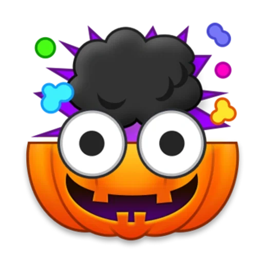 halloween, explosion des emoji, explosion du cerveau des emoji, explosion du cerveau des emoji, explosion du cerveau souriant