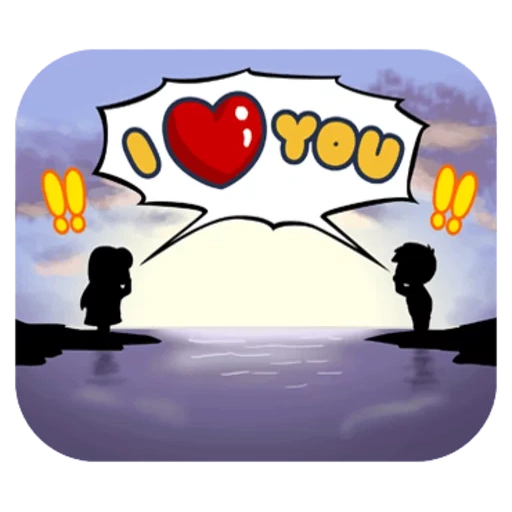 love, jeu, lovers, gambar kartun, chewing-gum love is