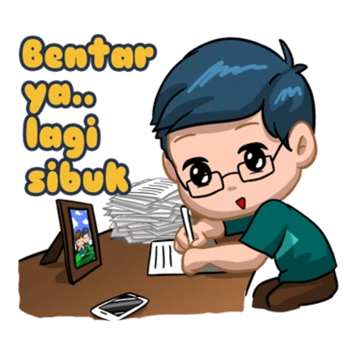 buku catatan, gambar lucu, meme lucu, karakter anak laki laki, anak laki laki itu kartun