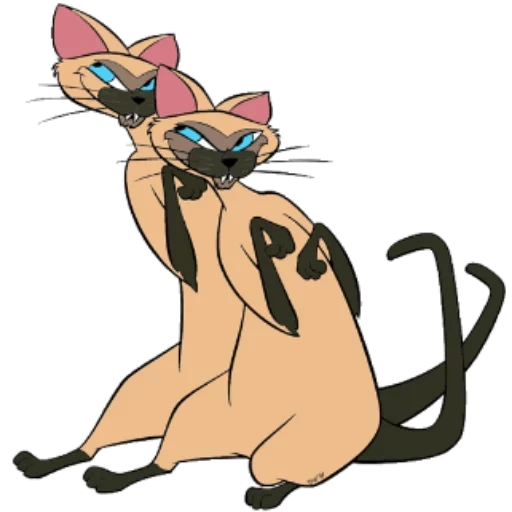 gato siames, dibujos animados de gato siamés, la compañía walt disney, gato siamés lady bramy, cats siameses lady tramp dotearon