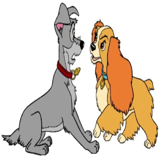 lady the tramp, das bild von lady tramp, rendering von lady tramp, lady lady hobo in voller höhe, hund rasse cartoon lady hobo