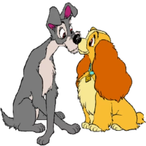 lady the tramp, lady hobo lady, dog lady landstreicher, das bild von lady tramp, hund rasse cartoon lady hobo