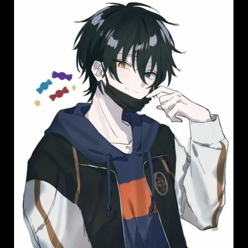 anime guys, mika kagehira, anime boys, anime kid gamer, characters of anime guys