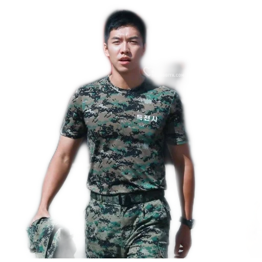 seung gi, lee son-g, lee son of guy body, pakaian militer, kamuflase tentara