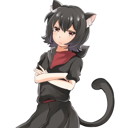 nekan, no shota, gato de anime, gatos de anime, cuerpo de niña de anime gato