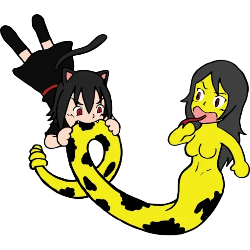 anime, the snake tail, maugli schlange, anna anaconda, anarchistischer kapitalistischer anime