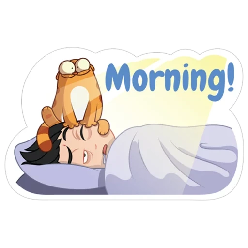 vibera, buongiorno, la mattina è molto leggera, garfield buongiorno