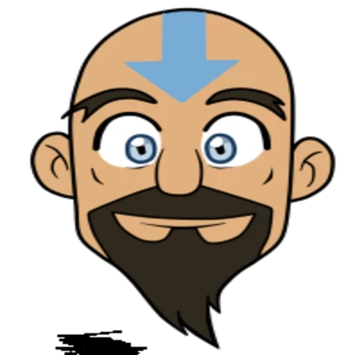 cara, avatar, el hombre, avatar aang