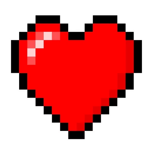 corazones, corazón de píxel, corazón rojo, el corazón es minecraft, el corazón es píxel
