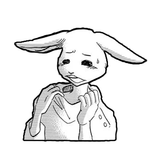 anime, beastars haru manga, beastars manga haru, drawings with a pencil haru rabbit