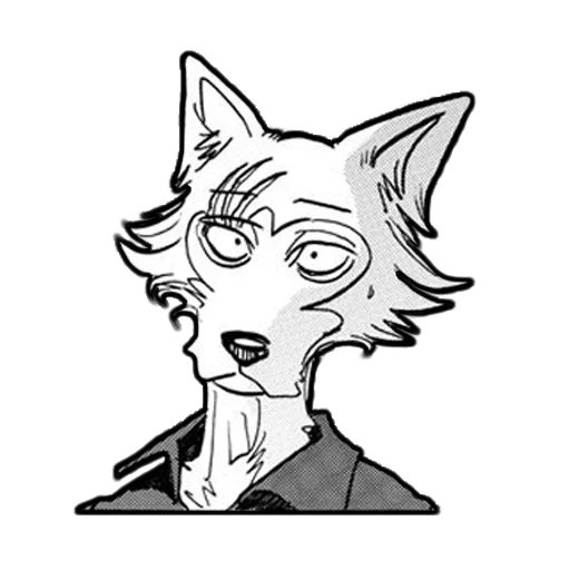 beastars reese, anime drawings, legosi beastars