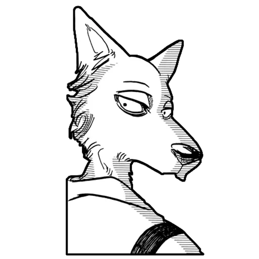 anime, anime zeichnungen, beastars legosi manga, biestarenkunst mit einem bleistift, figuren auf beastars mit einem bleistift von anfängern