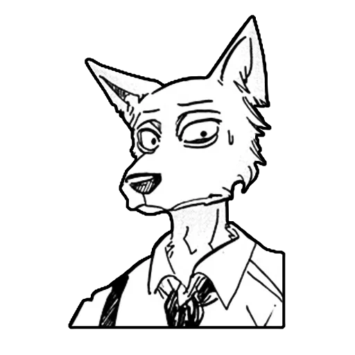 beastars reese, anime drawings, beastars rokume, beastars art with a pencil, drawings of sryzovka holopopolis