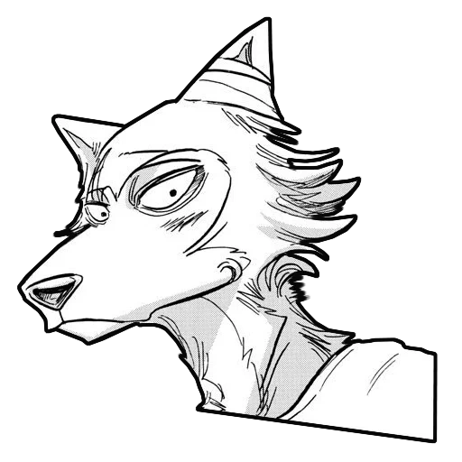 anime, anime drawings, wolf sketch, furry art anime, figures on beastars with a pencil of beginners