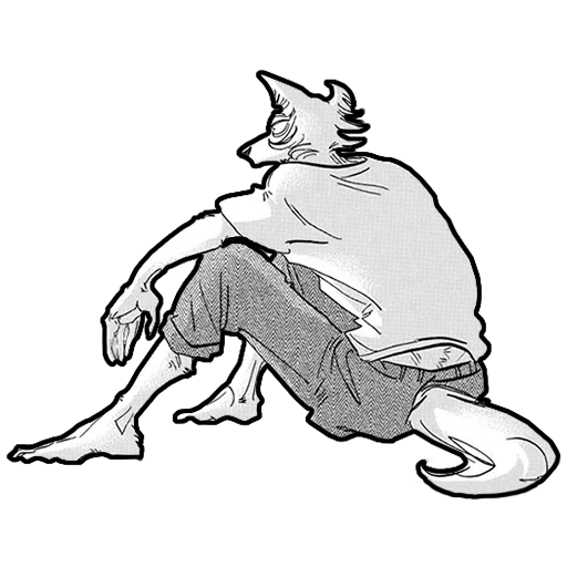 anime, furimanga, legosi beastars, motif loup-garou