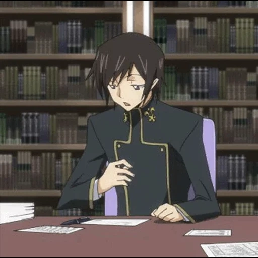 anime, lelush idol, anime reading, anime characters, code geass student council