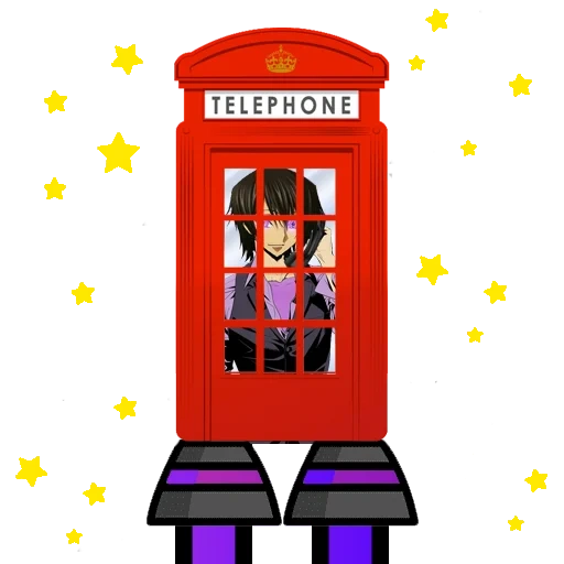 anime, cartoon londonien, devis par téléphone, cabine téléphonique, vecteur de cabine téléphonique à londres