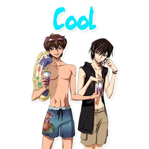 anime komik, karakter komik, karakter anime, anime boy beach