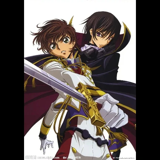 code geass, lelush suzaku, lelush lamperuzh, suzaku code gias, emperor lelush suzaku