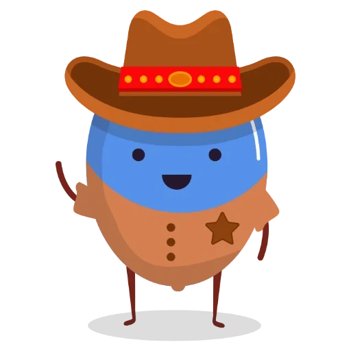cowboy, herr p piggy, cowboyvektor, cowboy-hut, cowboy flache illustration