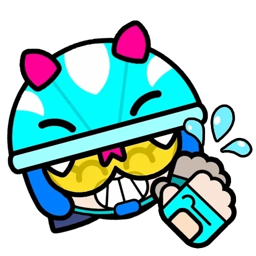 anime, brawl stars, jacky brawl stars, jetski jacky brawl stars