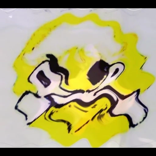 scherzo divertente, pittura in giallo, klasky csupo sad, astrazione gialla, logo carosello in g major