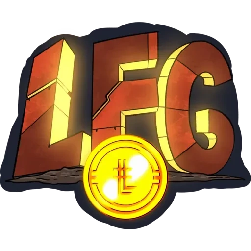 uang, logo, logo game, templat logo, borderlands 3 ico