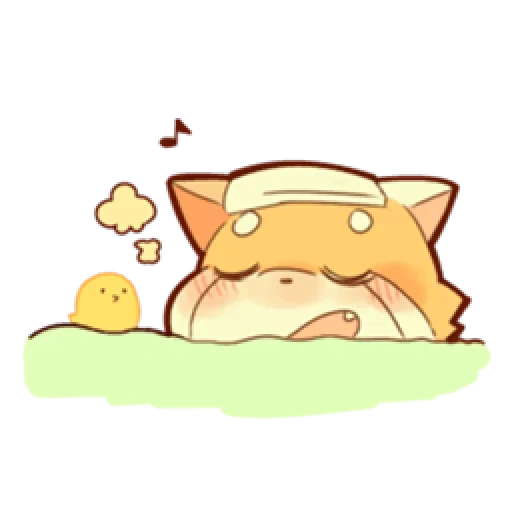 аниме, сонный кот, спящий кот, кот мультяшный, покемоны милые