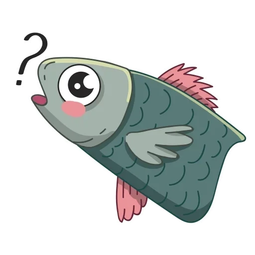 peixe, cod de vidro, peixe de desenho animado, peixe de desenho animado é cinza