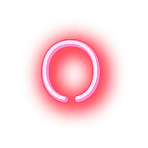 círculo de neón, el neón es rojo, círculo de neón, círculo de neón rojo, círculo de neón sin fondo