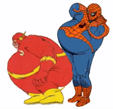 человек-паук, жирные супергерои, толстые супергерои, толстый человек паук, толстые герои марвел