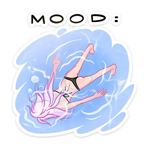 letta, panas, gambar merah muda, seni anime air gadis