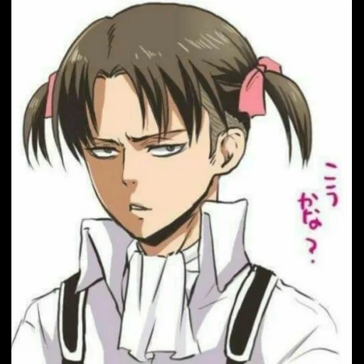 levi ackerman, titans menyerang levy, anime levi ackerman, ekor kuda levy ackerman, serangan titan levi ackerman