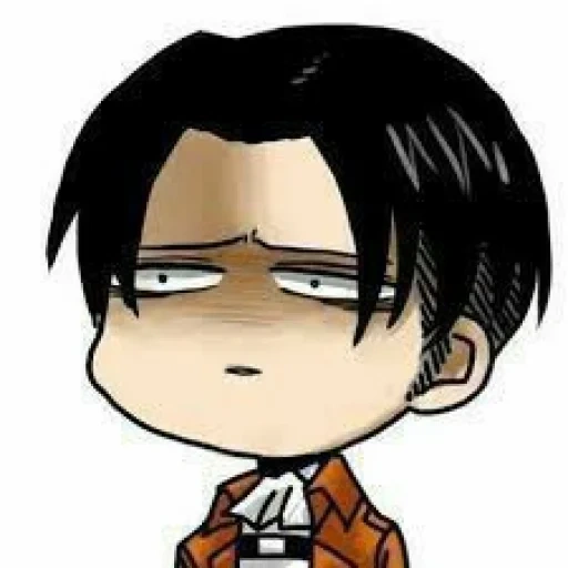 levy chibik, levy acerman, levi ackerman, levy mem chibi, corporal levy mem