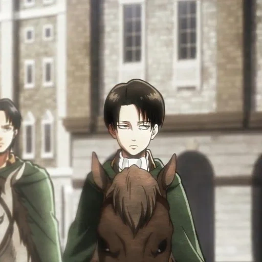 levi x hanji, l'attacco dei titani, levi attacca i titani, titano attacca il titano, levi squad titan attack stagione 1