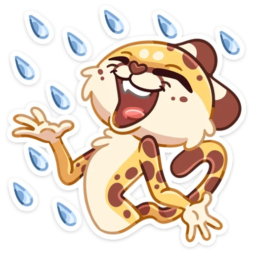 animation, lovely, emoji, little tiger