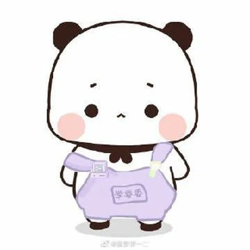 kawaii, cute panda, kawaii panda, the drawings are cute, panda drawing cute