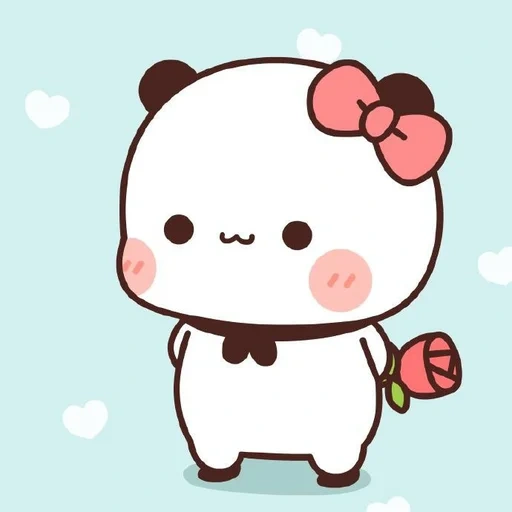 kawaii, kavai drawings, panda is a sweet drawing, panda drawings are cute, dear drawings are cute