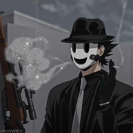 immagine, umano, anime sniper, personaggi anime, mr sniper anime