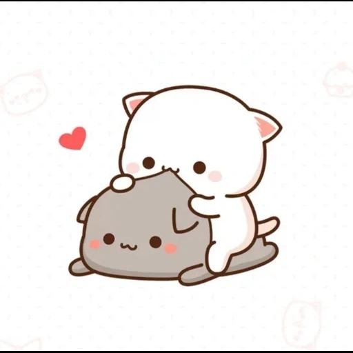 kawai seal, lukisan kawai yang lucu, pola yang lucu sangat lucu, lukisan kawai yang lucu, hejing chibi seal love