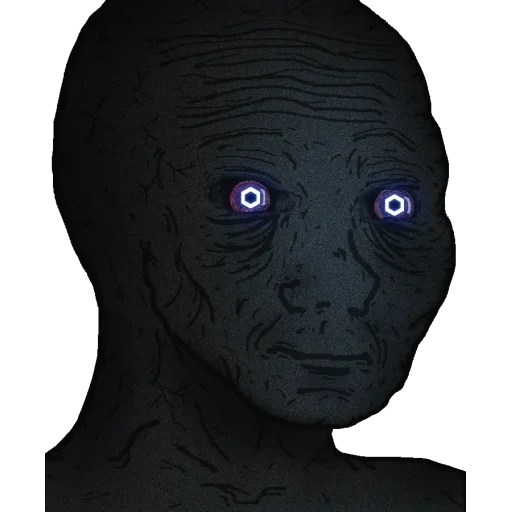 darkness, void wojak, schizopack, terrible fool, wojak is scary