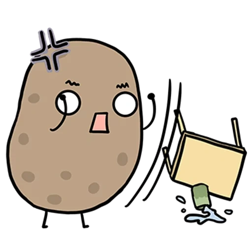 potatoes, the potato is funny, potato drawing, potato potatoes