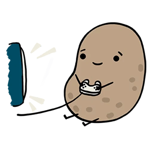 batatas, a batata é engraçada, desenho de batata