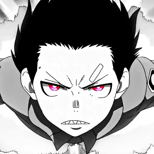 anime, anime de bande dessinée, personnages d'anime, fire force anime, shinra kusakabe icon