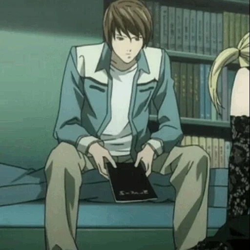 light yagami, death note, misa death note, death note l, death note light misa kiss
